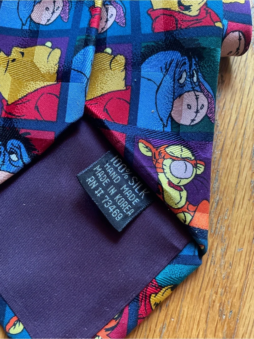 Set of 2 Vintage Winnie the Pooh Character Silk Ties- The Disney Store